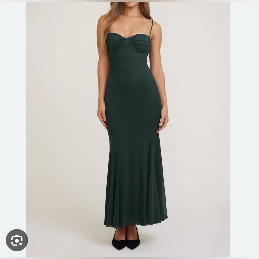 Dynamite Monet Mesh Maxi Dress